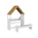 Kit Casinha Peroba Montessoriana Em MDF Branco Brilho Amendoa