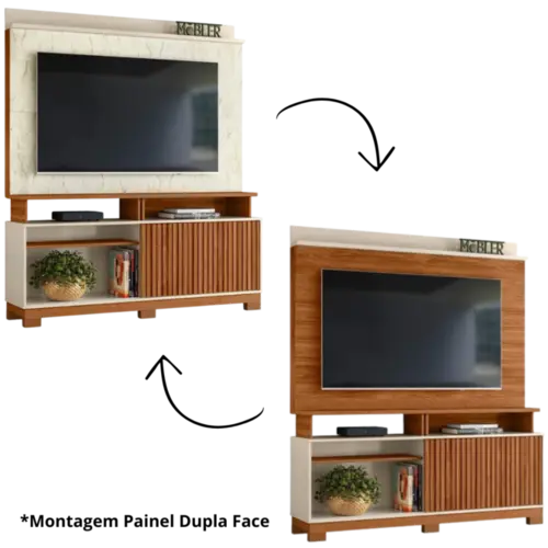 Home Dallas 1.6 Mobler  Cinamomo Mel Off White Carrara