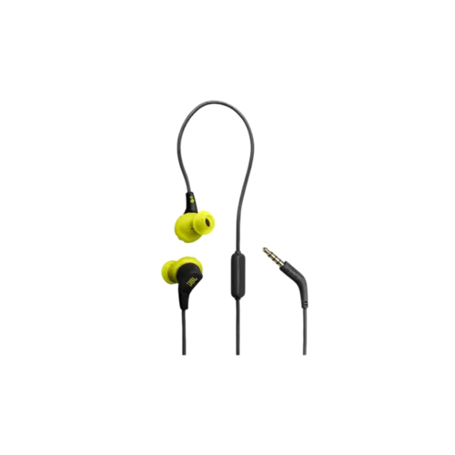 Fone De Ouvido JBL Endurance Run 3 Com Fio P-2 Preto e Verde Limao