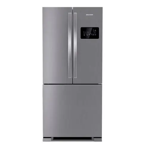 Refrigerador Brastemp BRO85AK 554 Litros Frost Free French Door A+++ Inverter Painel Touch Black e Funcao Turbo Freezer