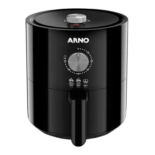 Fritadeira AairFry Arno Com Capacidade de 4,2 Litros 1490W Atinge ate 200°C Preta