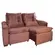 Sofa 3 Lugares Aga Retratil Berlim Suede Maia Ferrugem