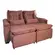 Sofa 3 Lugares Aga Retratil Berlim Suede Maia Ferrugem