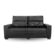 Sofa Bally AGA Fixo Com 2 Lugares Corino Preto