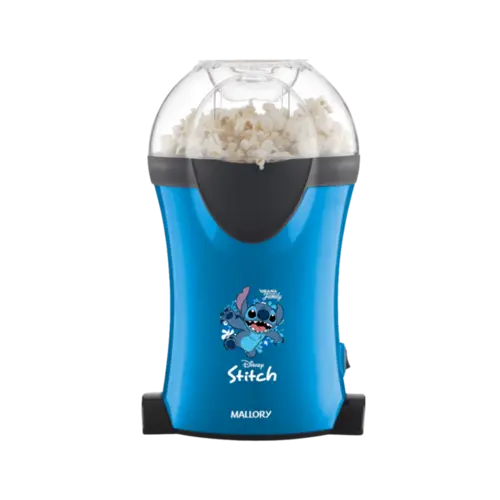 Pipoqueira Eletrica Mallory Stitch com Copo Medidor e Pes Antiderrapantes Azul 127V