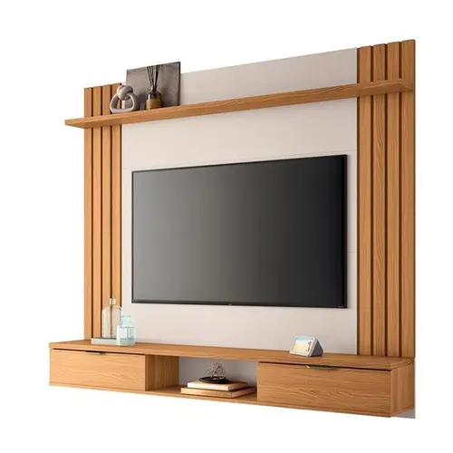 Home Suspenso Solus 1.8 Hb Moveis Para Tv Ate 70" Polegadas Cinamomo/Off White