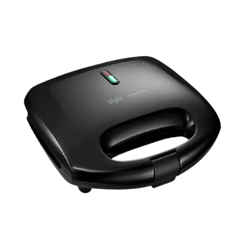 Sanduicheira Elgin Grill Break Time Antiaderente 800W Duplo Aquecimento Preto 127V