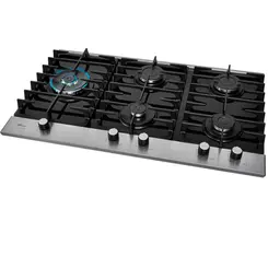 Cooktop a Gas Fischer 33810 92122 5 Queimadores Chama Platinium com Trempe de ferro fundido Bivolt