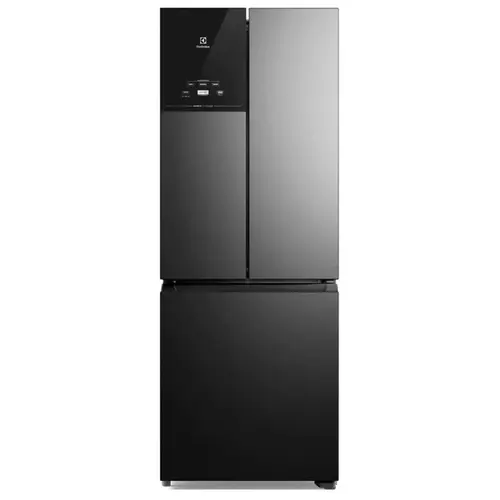 Refrigerador Electrolux IM7B 480 Litros Frost Free Inverter Efficient Com AutoSense 3 Portas Black Inox Look 127V