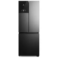 Refrigerador Electrolux IM7B 480 Litros Frost Free Inverter Efficient Com AutoSense 3 Portas Black Inox Look 127V