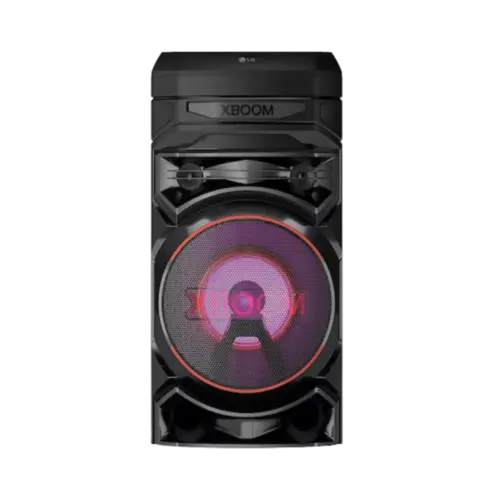 Torre De Som Amplificada LG Xboom Iluminacao Colorida Karaoke  Bluetooth Preto Bivolt
