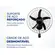 Ventilador Mondial NVP-PRO-50 Parede Turbo Pro 50cm 5P 127V Preto
