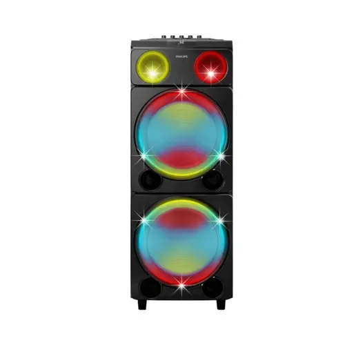 Caixa de Som Philips 2.400W Com Bluetooth e USB Tela de Led