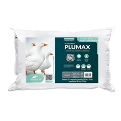 Travesseiro Fibrasca Plumax Percal 50x70 Capa Com Ziper
