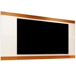 Painel Garden 2.20  EDN 024499 TV Ate 75" Polegadas Off White Cedro