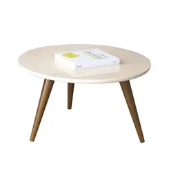 Mesa de Centro Sorelle Hb Moveis Redonda em MDF White
