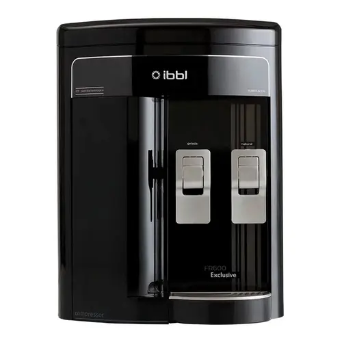 Purificador IBBL FR600 Exclusive Agua Natural e Gelada com Troca de Refil Inteligente e Eficiencia Bacteriologica Preto