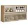 Armario Aereo Itatiaia Arm-120 New Porto 1 Porta de Vidro com Nichos Off White