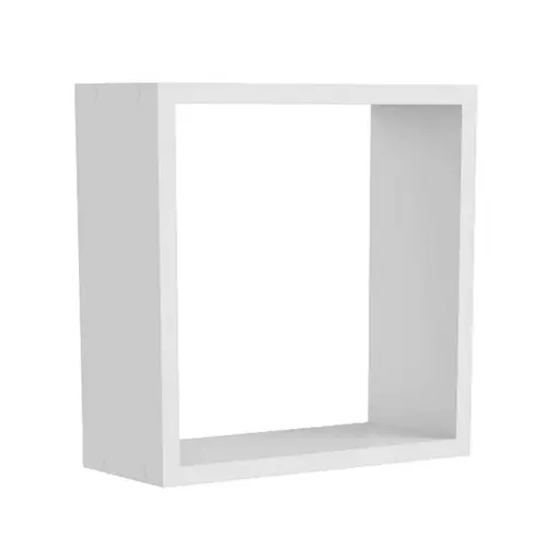 Nicho Quadrado Peroba 100% MDF Branco