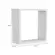 Nicho Quadrado Peroba 100% MDF Branco