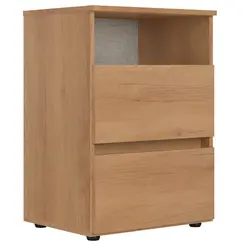 Mesa de Cabeceira THB Condessa 5878 2 Gavetas Capuccino