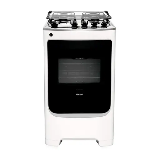 Fogao Piso Consul 4 Queimadores Acendimento Automatico Branco Bivolt