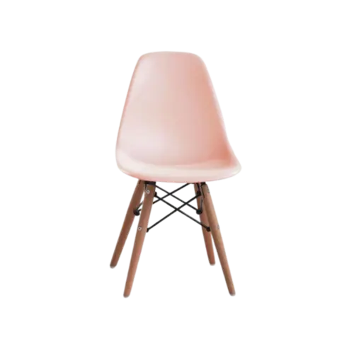 Cadeira SB Eames Infantil Madeira Polipropileno Rosa