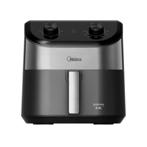 Fritadeira Midea Air Fryer 4,5 Litros Com Desligamento Automatico Preto Inox 127V