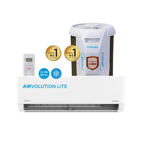Ar Condicionado Split Midea 12.000 BTUs AirVolution Lite Inverter Frio Monofasico Branco 220V