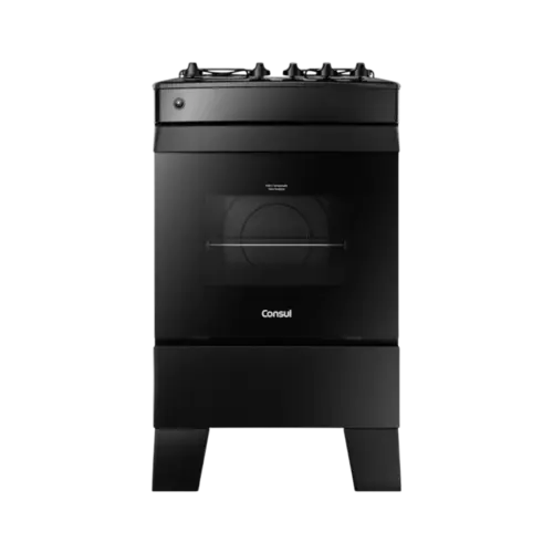 Fogao Consul Piso 4 00085977Automatico Preto Bivolt