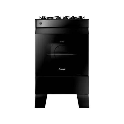 Fogao Consul Piso 4 Bocas  Acendimento Automatico Preto Bivolt