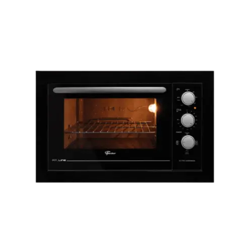Forno Eletrico De Embutir Fischer Fit Line 48 Litros Preto 127V