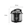 Panela De Pressao Eletrica Elgin 4L  Cuba Removivel Inox 127V