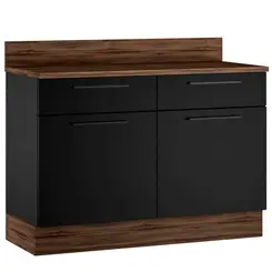 Balcao Exclusive Itatiaia Com 2 Porta 2 Gaveta Preto Matte
