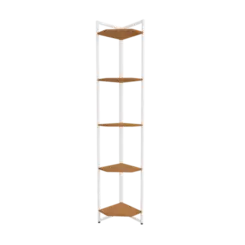 Estante Cantoneira Kappesberg 5 Prateleiras Canela Branco