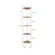 Estante Cantoneira Kappesberg 5 Prateleiras Canela Branco