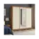 Roupeiro Kappesberg MDP 3 Portas 2 Gavetas Com Espelho Cinamomo Off White
