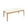 Mesa De Jantar Kappesberg Retangular Em MDF Tampo De Vidro Off White