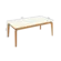 Mesa De Jantar Kappesberg Retangular Em MDF Tampo De Vidro Off White