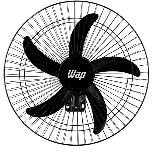 Ventilador de Parede Wap Rajada Pro 60 48cm 5 Pas 3 Niveis de Velocidades Preto