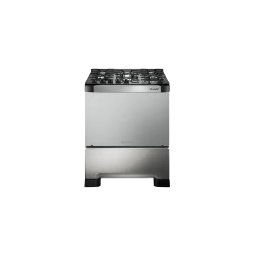 Fogao Mueller Decorato Vetro 5 Bocas Com Mesa De Vidro Acendimento Automatico Inox Bivolt