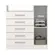 Comoda ACP 5 Gavetas Com Sapateira 100% mdf Madri Plus Branco