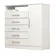 Comoda ACP 5 Gavetas Com Sapateira 100% mdf Madri Plus Branco