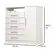 Comoda ACP 5 Gavetas Com Sapateira 100% mdf Madri Plus Branco