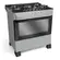 Fogao 5 Bocas Mueller com mesa de vidro e acendimento automatico titanio Bivolt