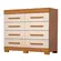 Comoda ACP Nalu 100% MDF 8 Gavetas Cinamomo Off White