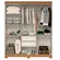 Roupeiro ACP Lana 6 Portas 2 Gavetas Com Cabideiro 100% MDF Cinamomo Off White