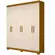 Roupeiro ACP Lana 6 Portas 2 Gavetas Com Cabideiro 100% MDF Cinamomo Off White