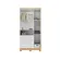 Roupeiro Peroba 494787 Tedy New 3 Portas 100% Mdf Branco Amendoa