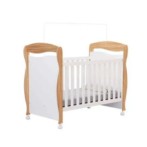 Berco Peroba 68787 Junior 100% Mdf Branco Brilhoso Amendoa